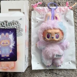 POP MART Labubu Big Into Energy “LUCK” Keychain – 100% Authentic - 2